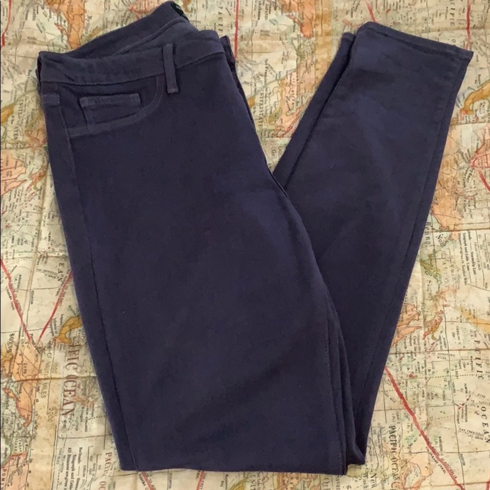 Gently used purple Just Black skinny jeans size 33